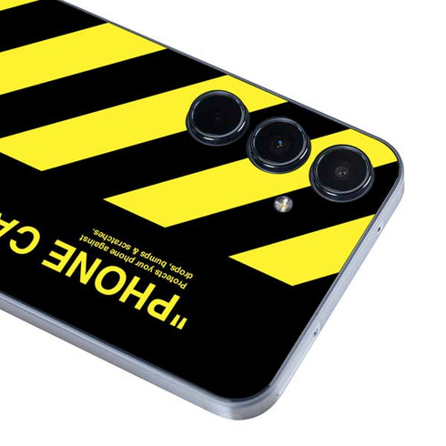 Black and Yellow Stripes Galaxy A35 5G Skin